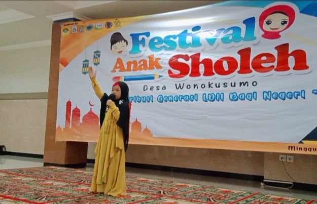 Festival Anak Sholeh tingkat PC Semampir, Minggu (19/9). Bertempat di Masjid At-Taqwa Wonokusumo