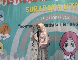Festival Anak Sholeh (FAS) Minggu (1721) di Masjid Nashrullah, Tanah Merah, Surabaya Utara.
