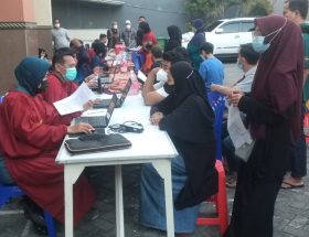 LDII dukung program pemerintah melalui acara Vaksinasi Booster di Bulan Ramadhan sebagai syarat mudik lebaran di tahun 2022. yang diadakan pada Kamis (14/4) di Masjid Miftachul Jannah.