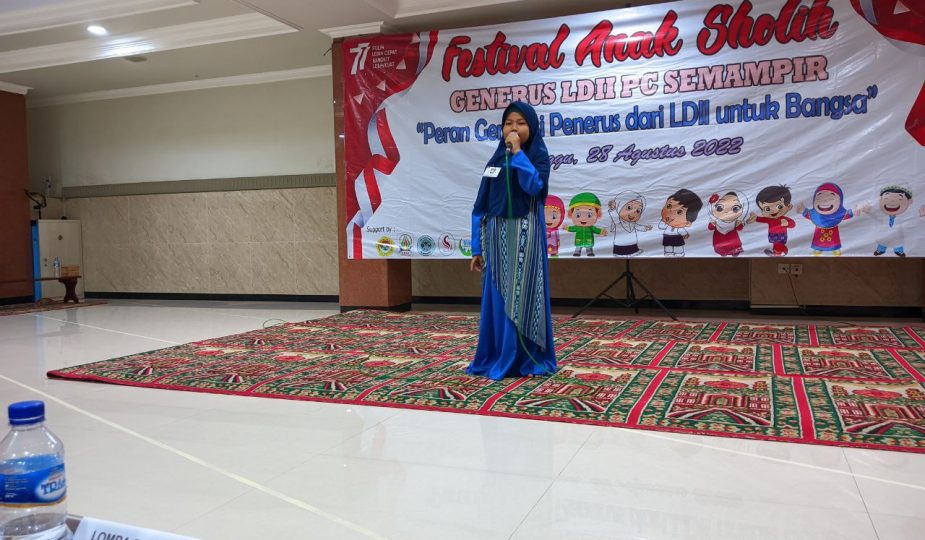 Peserta Festival Anak Sholih Remaja LDII PC Semampir pada Jumat (2/9).
