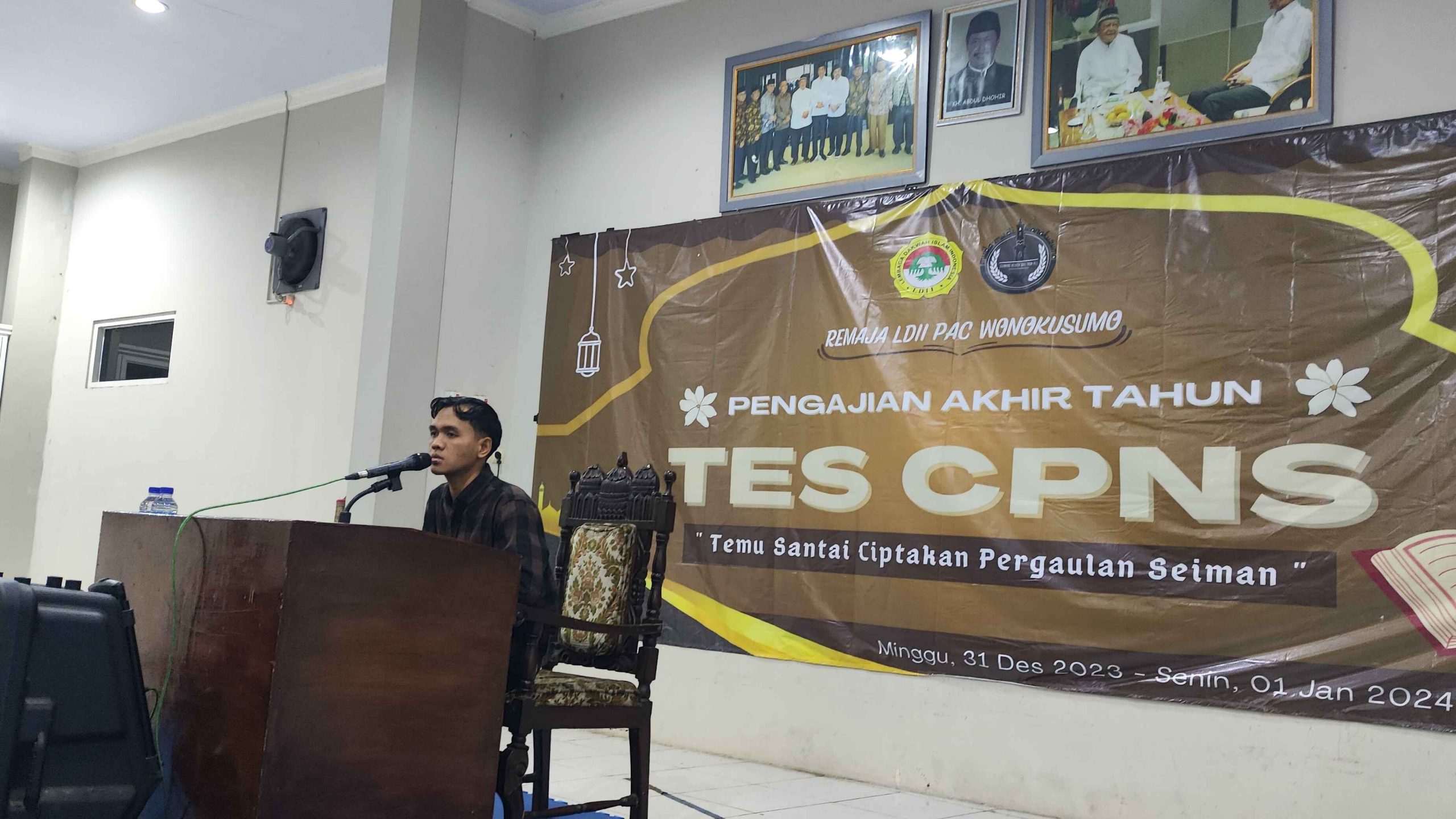 Pengajian Akhir Tahun Remaja LDII PC pada Minggu (31/1/23) hingga Senin (1/1/24) di Masjid At-Taqwa, Wonokusumo.